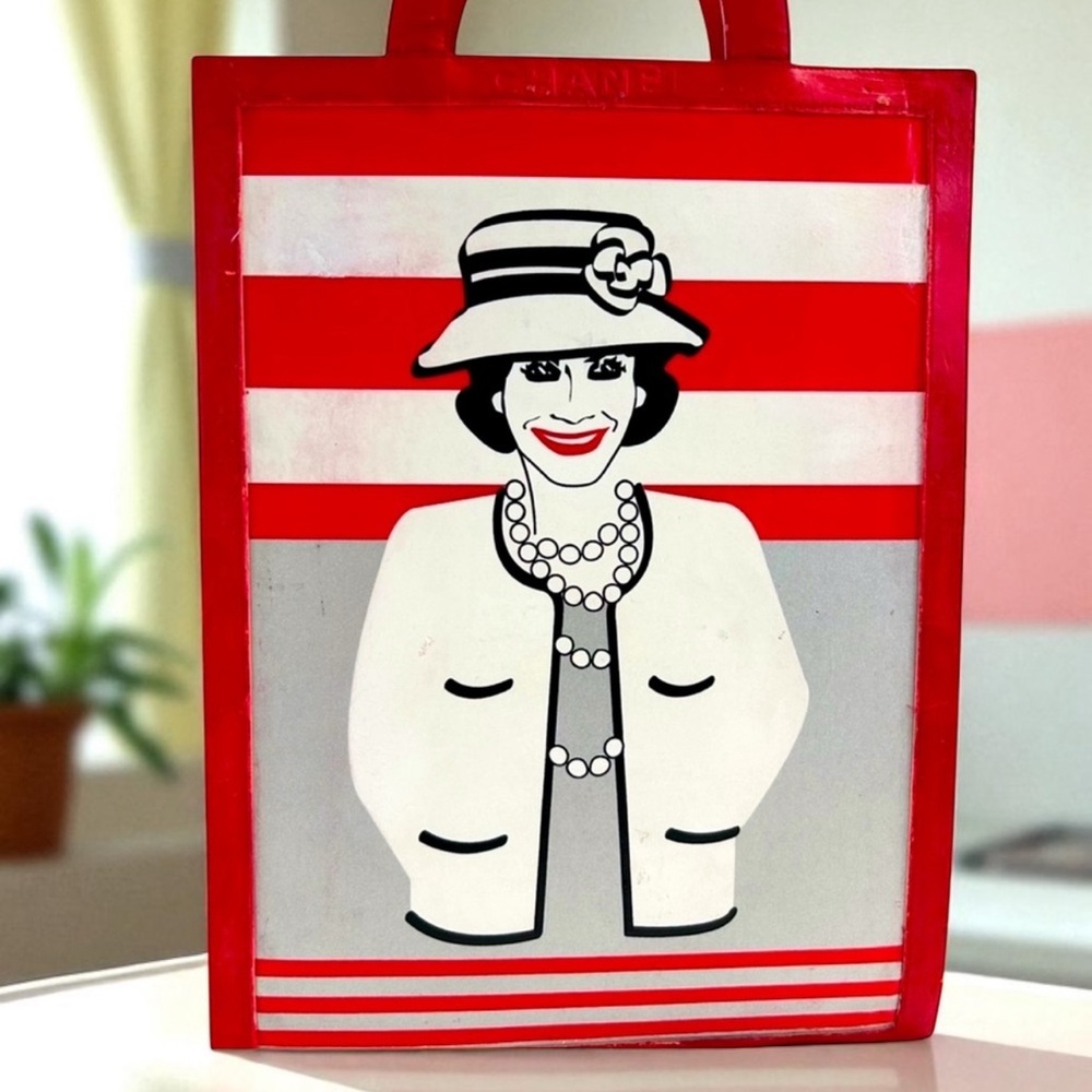 Rare Chanel Mademoiselle vintage tote collector bag authentic